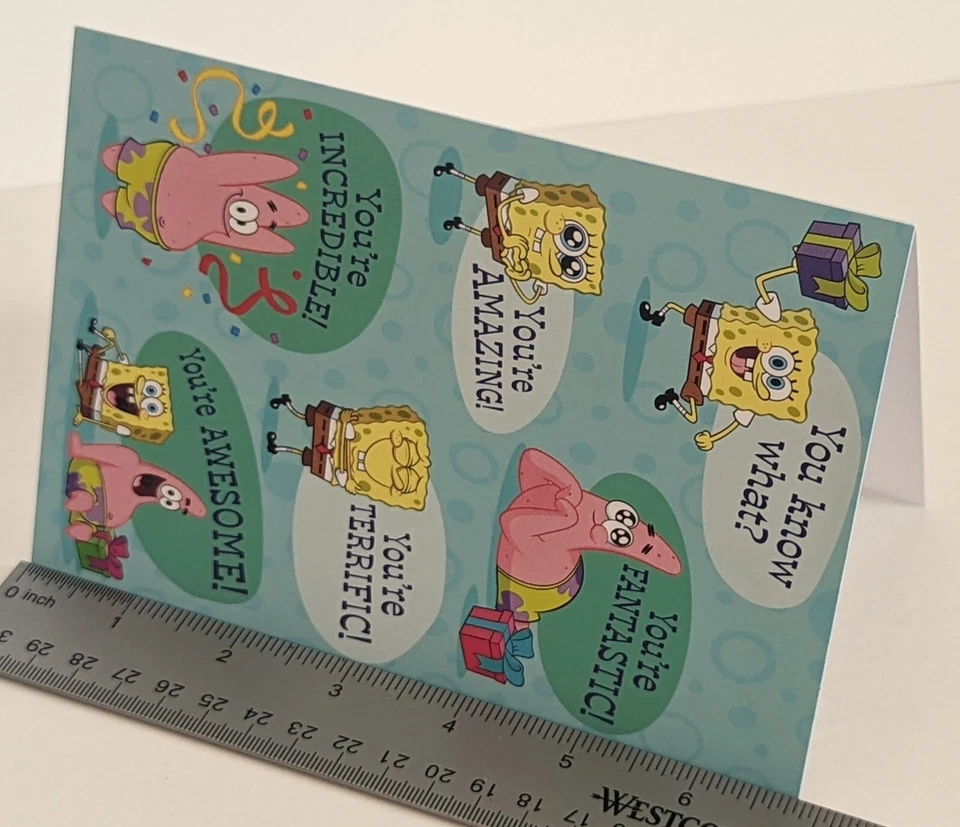 Happy Birthday Greeting Card. Spongebob Squarepants - Image 4 of 4