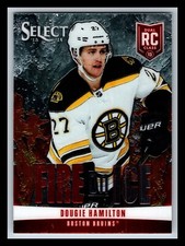 2013 - 2014 Panini Select Dougie Hamilton Fire On Ice RC  ROOKIE