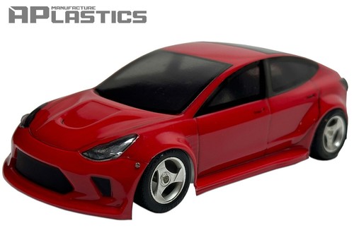 RC Body Car Drift 1:24 Tesla Model 3 style APlastics New Shell - Picture 7 of 9