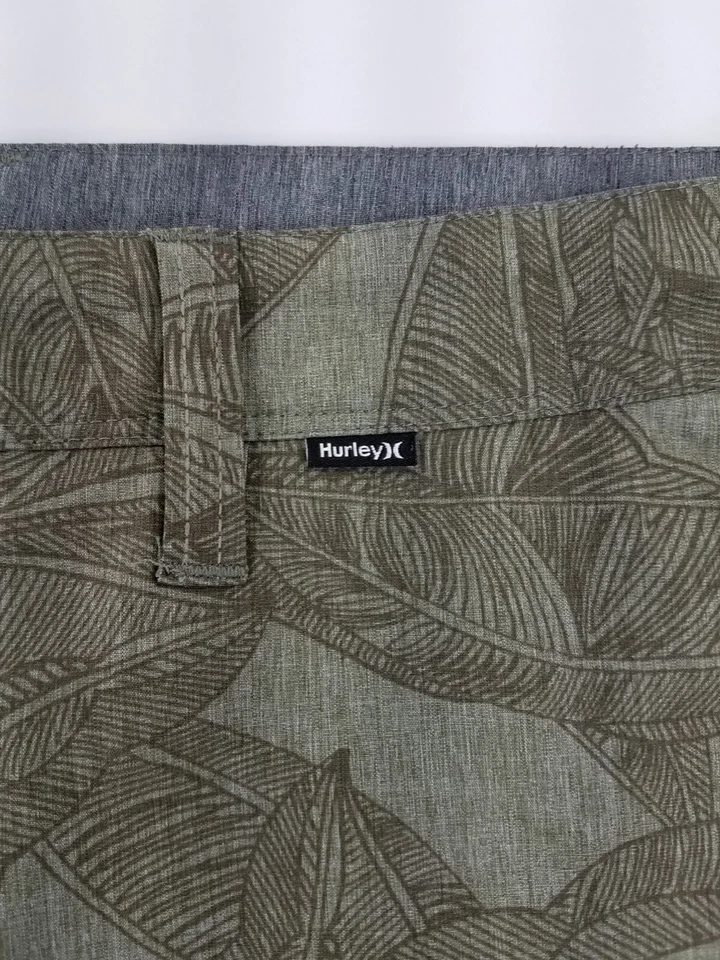 Pantalones Cortos Hurley Phantom Híbridos Playa Surf Para Hombre Talla 36 Verde Floral B2 Foto 3 de 4