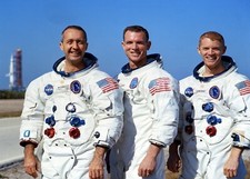 Apollo 9 Crew PHOTO 3rd Manned Apollo Mission Lunar Module Astronaut Earth Orbit