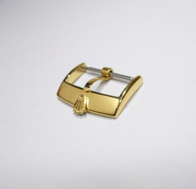 20mm STRAP BUCKLE ROLEX SWISS GOLD TONE WATCH PART .