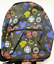 Disney Kingdom Hearts School Travel Backpack Lightweight-Zippered 17&quot; Deep NEW