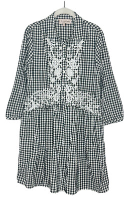 philosophy embroidered dress Embroidered Youth Dress: Navy Blue 6 main image 1