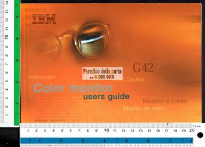 IBM COLOR MONITOR USER GUIDE, IBM FARBMONITOR (1997 - NUR BOOKLET)