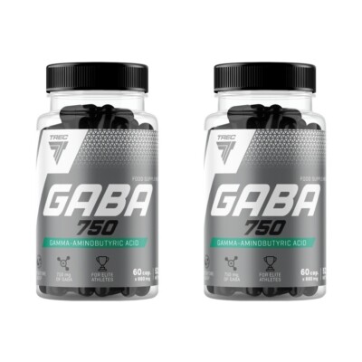 Trec GABA 750 120 Caps (2x60) Improves Mood Sleep Relaxation Muscle Regeneration
