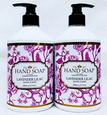 2 Home Body Company LAVENDER LILAC Liquid Hand Wash Soap 21.5 fl oz Detura