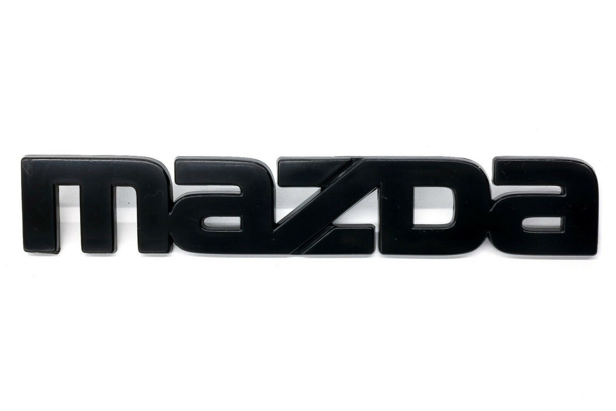 NEW OEM 1984-1985 Mazda RX-7 Front Bumper Black MAZDA Emblem Logo