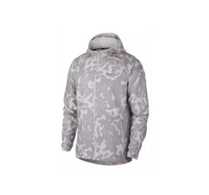 nike essential running jacket camo