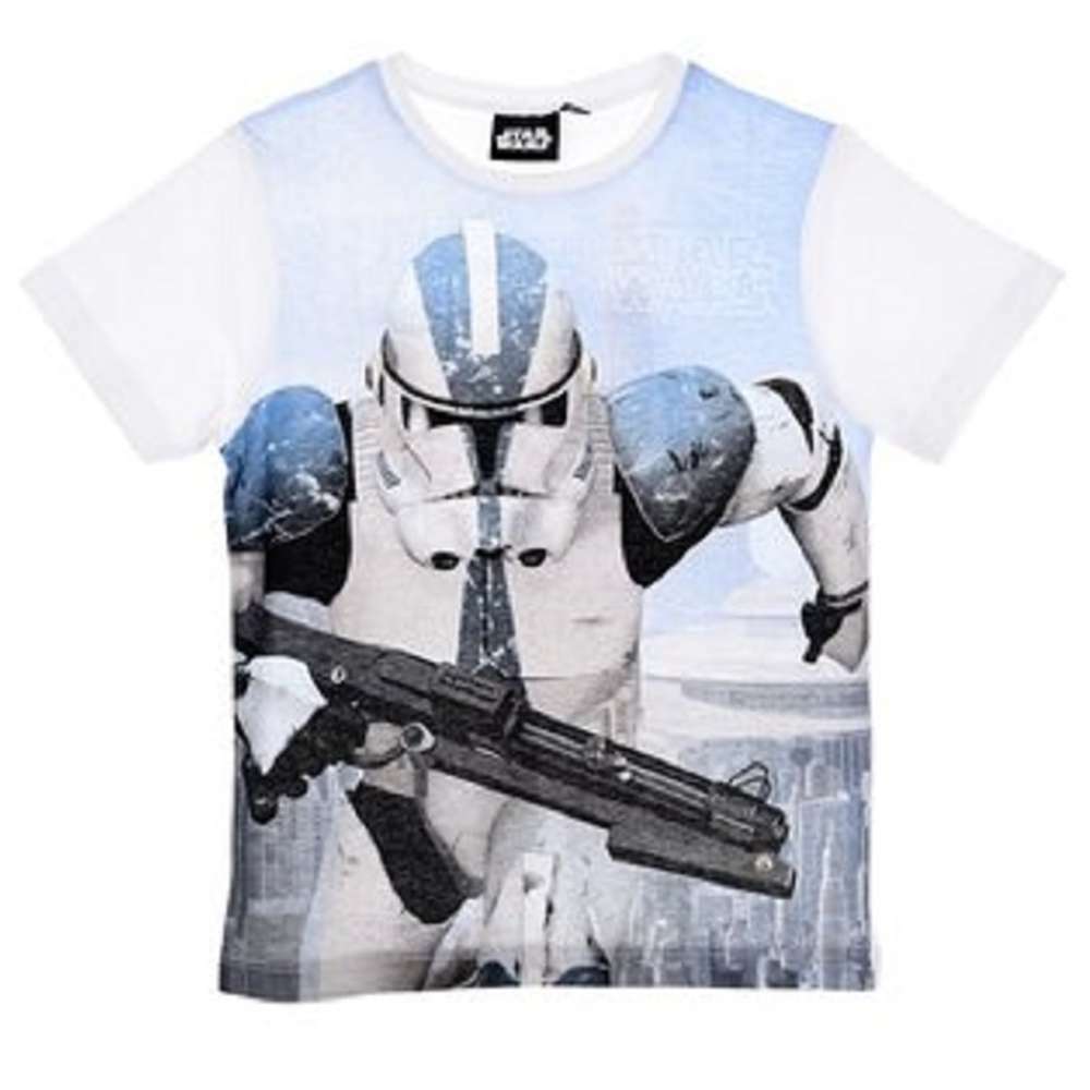 Boys Star Wars Storm-trooper Yoda Tshirt Darth Vader T-Shirt Top tshirt Age  4-10