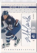 2002-03 SP Game Used MIKE COMRIE Signature Style autographed card