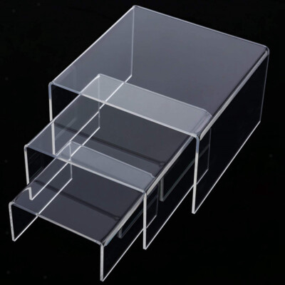 Riser aus klarem Acryl 3 4 5'' Ständer Set Schmuck Sammler Vitrinen Display