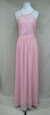 Soieblu Modcloth Maxi SMALL Light Pink Crochet Bodice Sleeveless | eBay
