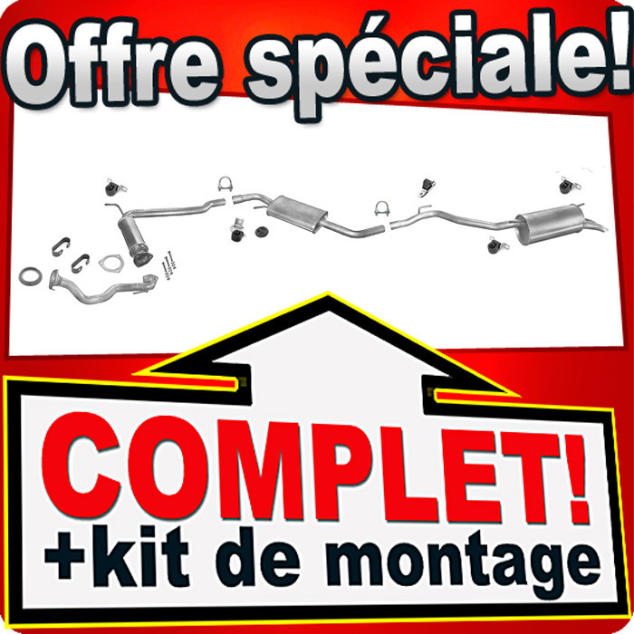 Échappement VW T4 bruyant résolu avec ce silencieux de rechange pour châssis court 1996-2003