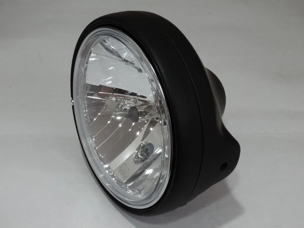 Clear Glass Headlight Black H4 Ducati Monster 700 750 800 900