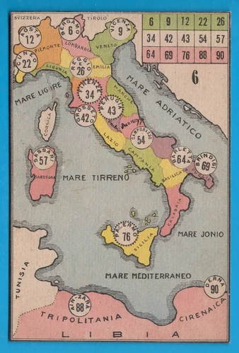 Mappa Topografica Italia vintage original topograghic map MA001 - Foto 1 di 2