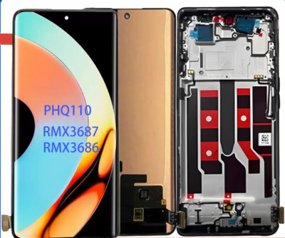 For OPPO Realme 10 Pro+ RMX3687 RMX3686 LCD Display Screen Touch Digitizer Frame