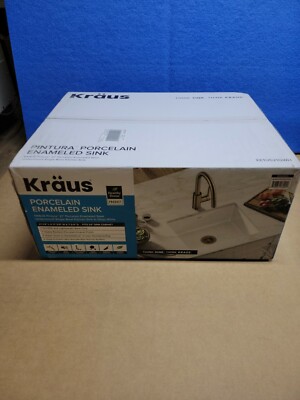 Kraus Pintura 21'' Undermount Porcelain Enameled Steel Single Bowl kitchen Sink