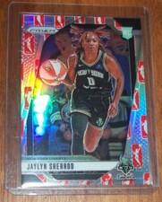 2024 Panini WNBA Prizm Basketball Jaylyn Sherrod Rookie Logo Variation SP Card