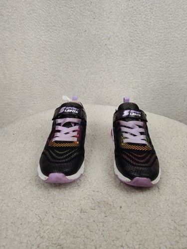 S Sport by Skechers Mädchen 1 schwarz Stoff Schnürung leuchten Mode Schule Sneaker - Bild 2 von 19