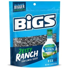 Bigs Sunflower Seeds Hidden Valley Ranch 5.35 Ounce [12-Bags]