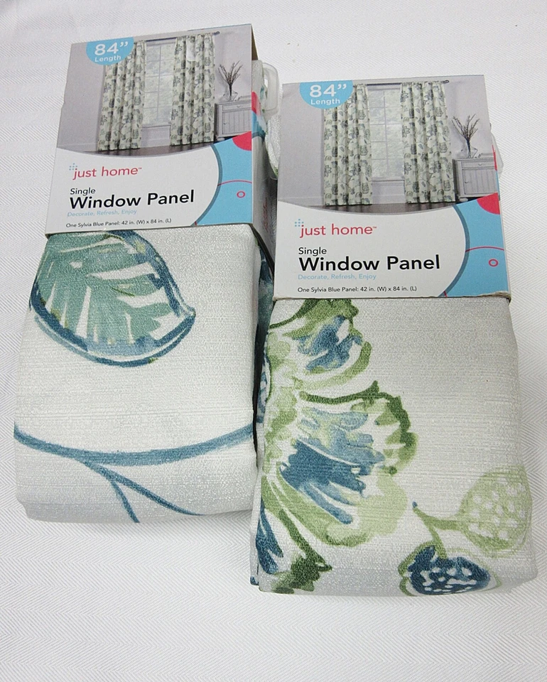 Panel de cortina de panel satinado de alta calidad Two Just Home Window 42"x84" selva tropical Foto 2 de 3