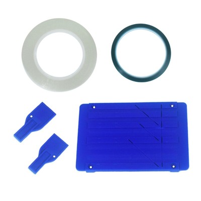 Cassette Tape Repair Tape Splicing Set with Two Fixer for 1/4 1/2Inch Tape