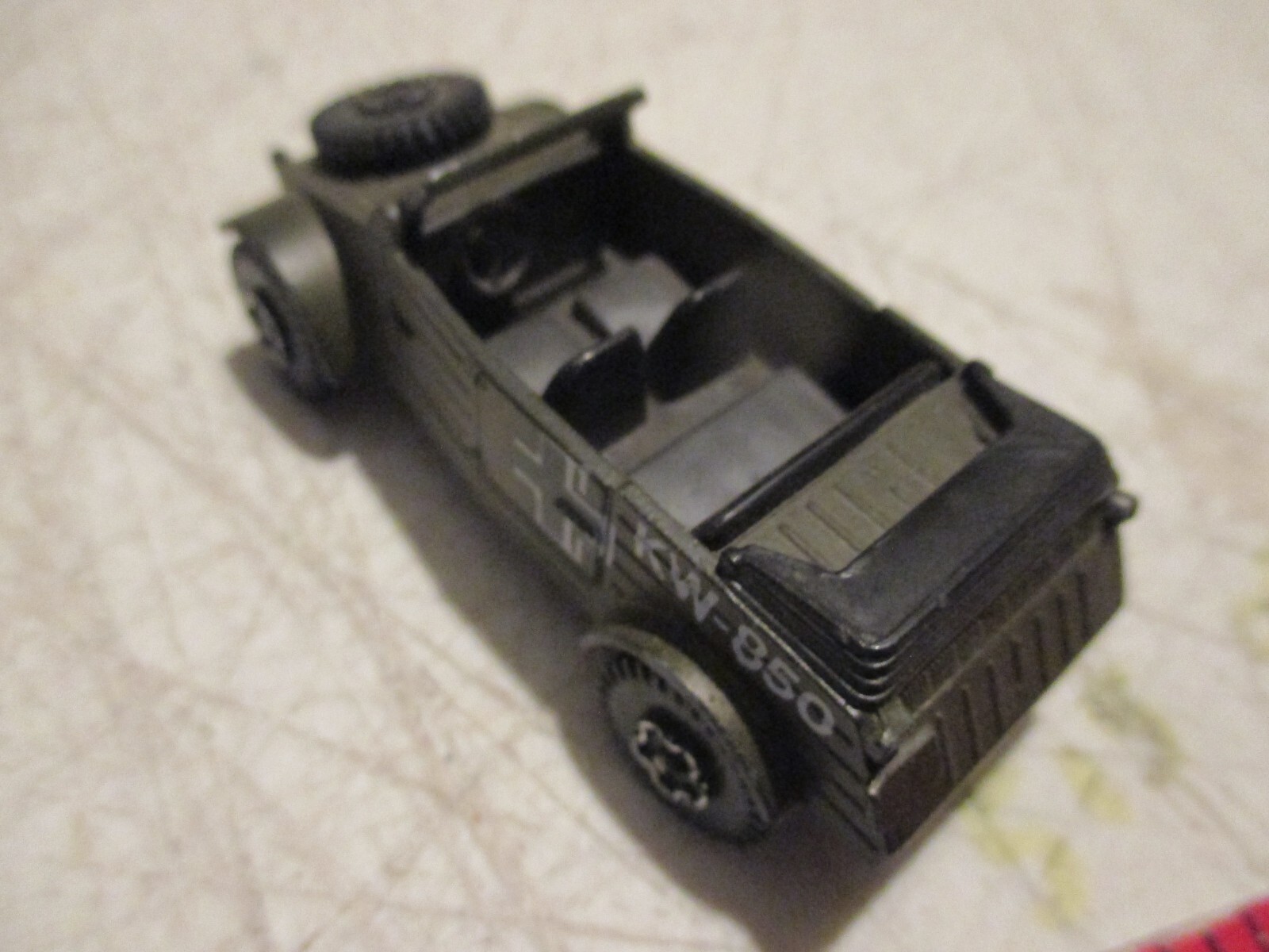 Playart Kubelwagen, Vintage Die Cast Military Car WWII German Army VW