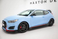 Seitenschweller Ansatz FüR Hyundai Veloster N Mk2 Schwarz Hochglanz