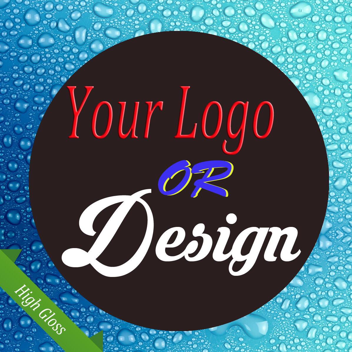 LOGO Printed Round Stickers Custom Personalised Business Postage