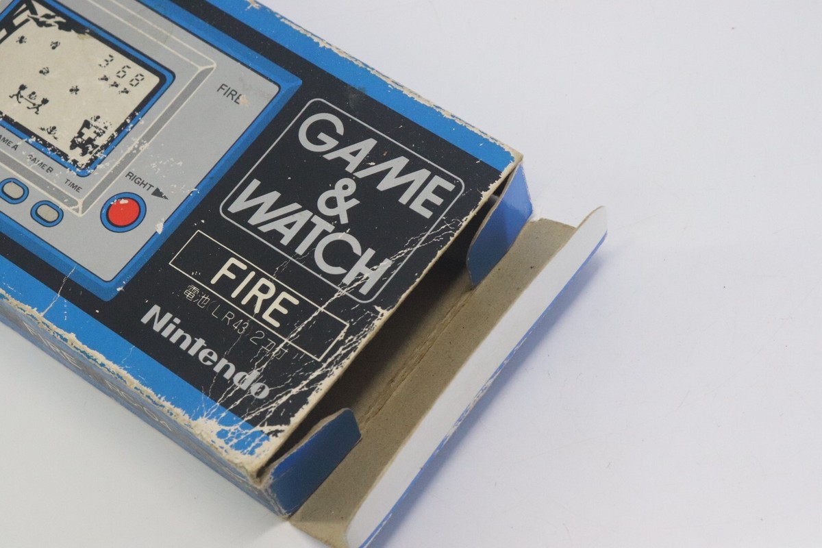 Nintendo Game & Watch Silver Series FIre RC-04 Made in Japan