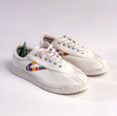 NEW Women s Tretorn Nylite Plus Sneakers in Rainbow Canvas Tennis Shoe Size 8