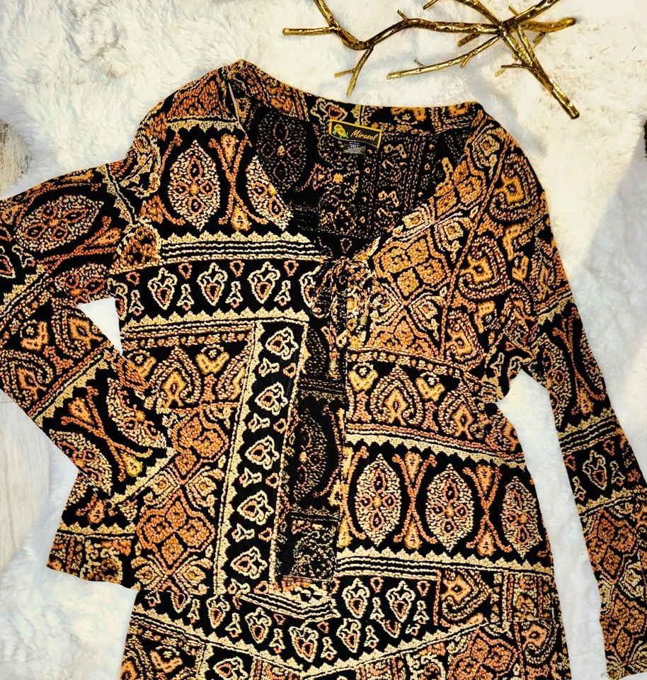 MIRASOL Sz большой 2 ПК открытый кардиган юбка комплект красивый художественное произведение * уникальный * - Изображение 2 из 4