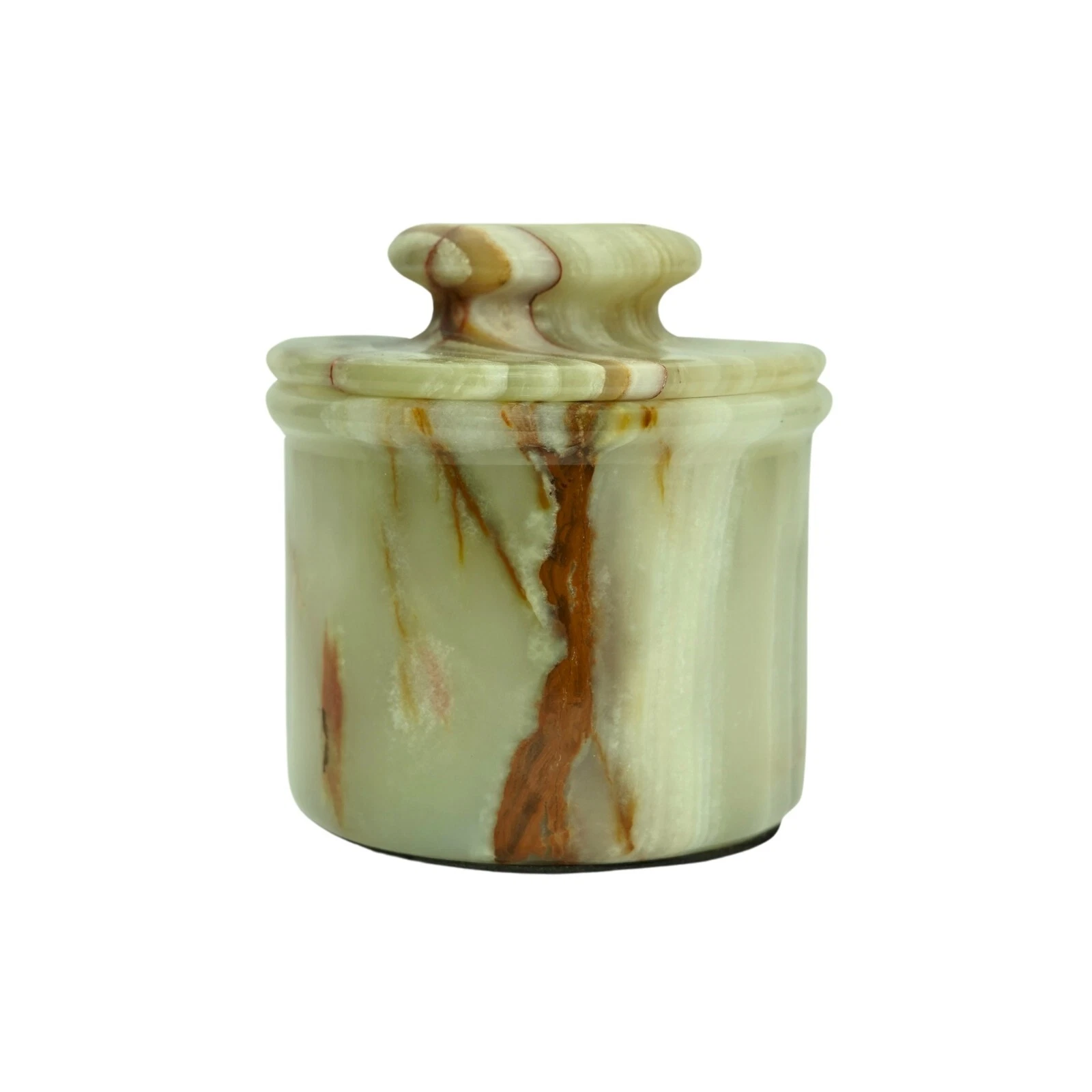 Green Onyx Butter Keeper with Lid | French Butter Crock for Countertop
Opens in a new window or tab