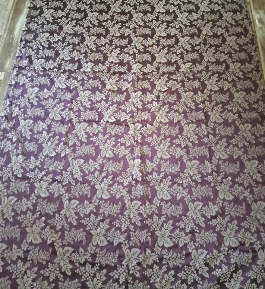 Martha Stewart Tablecloth Purple Grapes Fruit 2005 Y2K Satiny Rectangular 56x100 - Image 2 of 4