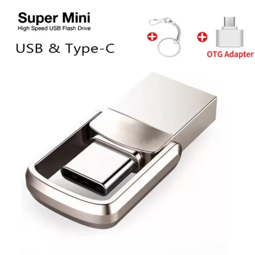 USB Flash Drive 3.0 2TB USB Flash Drive Pendrive OTG TYPEC Stick Pen Drive^^i