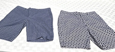 LOT OF 2 PAIRS Banana Republic Bermuda Shorts Size 4 Flat Front Mid Rise EUC