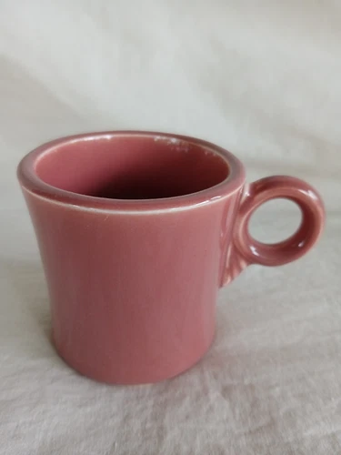Vintage Fiesta Fiestaware Rose Mug Fiesta 1950s Ring Handle