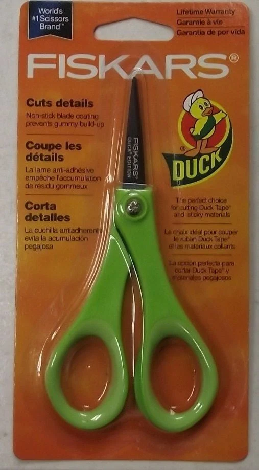Fiskars 154110-1006 5" Duck Edition Detail Pattern Scissors Non Stick Blade 3pcs - Image 2 of 4