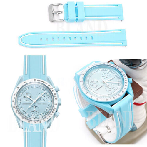 Correa de reloj con correa de goma para Omega X Swatch MoonSwatch Speedmaster Seamaster - Imagen 19 de 31