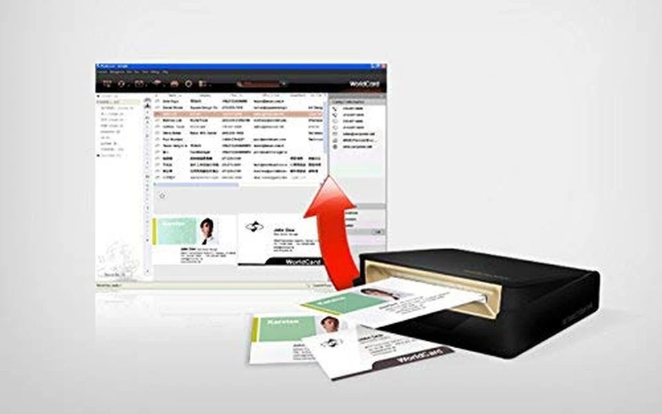 PenPower WorldCard Pro Business Card Scanner (Win/Mac) Black - Image 3 of 4