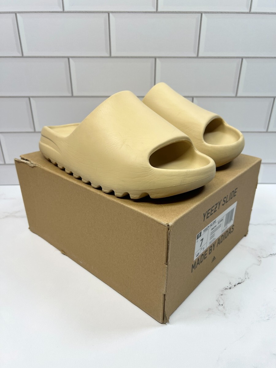 Adidas Yeezy Boost Slides Slide Slippers Sandals Beige Desert Sand