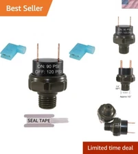 Compact 12V/24V Air Pressure Switch - Ideal for Air Horns & Compressors