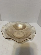 Beautiful Depression Carnival Glass Jeanette Floragold Louisa Pattern