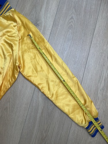 Vintage David Peyser Sportswear PLAYER Varsity Jacket - Yellow & Blue, Women’s M - Bild 7 von 13