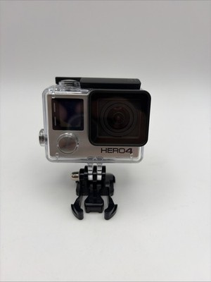 GoPro HERO 4 Silver Camera with Waterproof Case, Not Tested. No Charger
