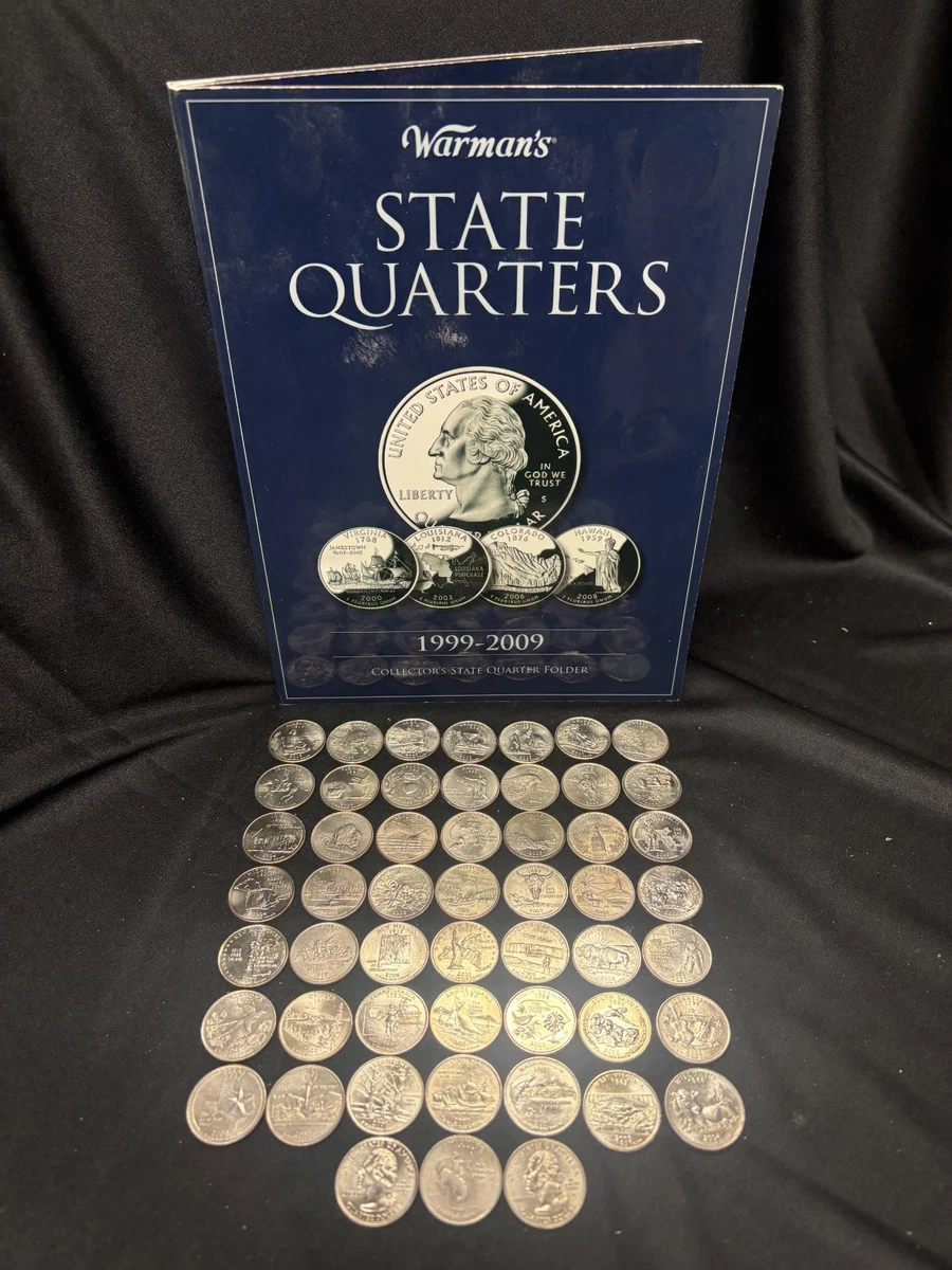 Circulated 1999 50 State Set US State Quarters (1999-2008) for