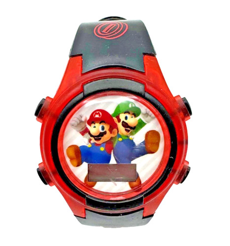 Unisex Super Mario Brothers red LCD Watch Wristwatch LCD Digital Watch