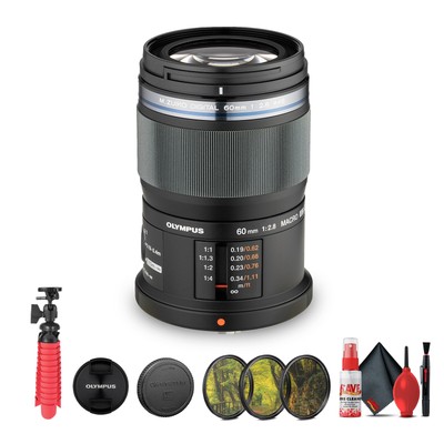 Olympus M.Zuiko Digital ED 60mm f/2.8 Macro Lens Bundle