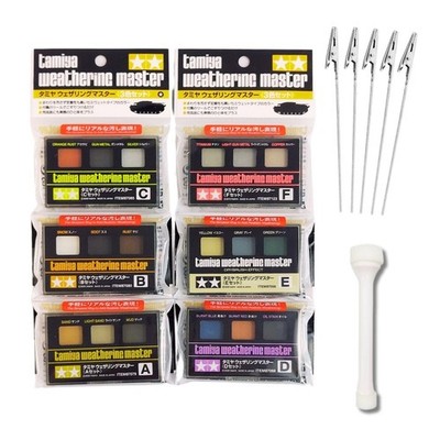 Weathering Master 6-Set (A, B, C, D, E, F) with Chipping Sponge & Alligator C...